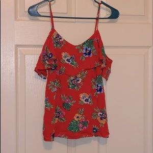 Old Navy Floral Off the Shoulder Shirt